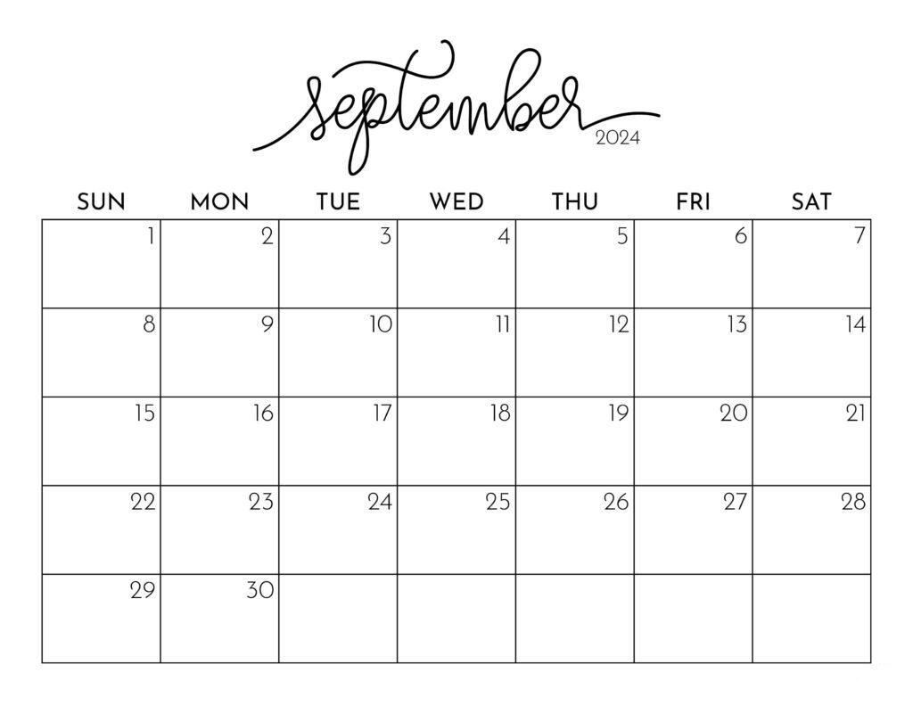 September 2024 Calendar