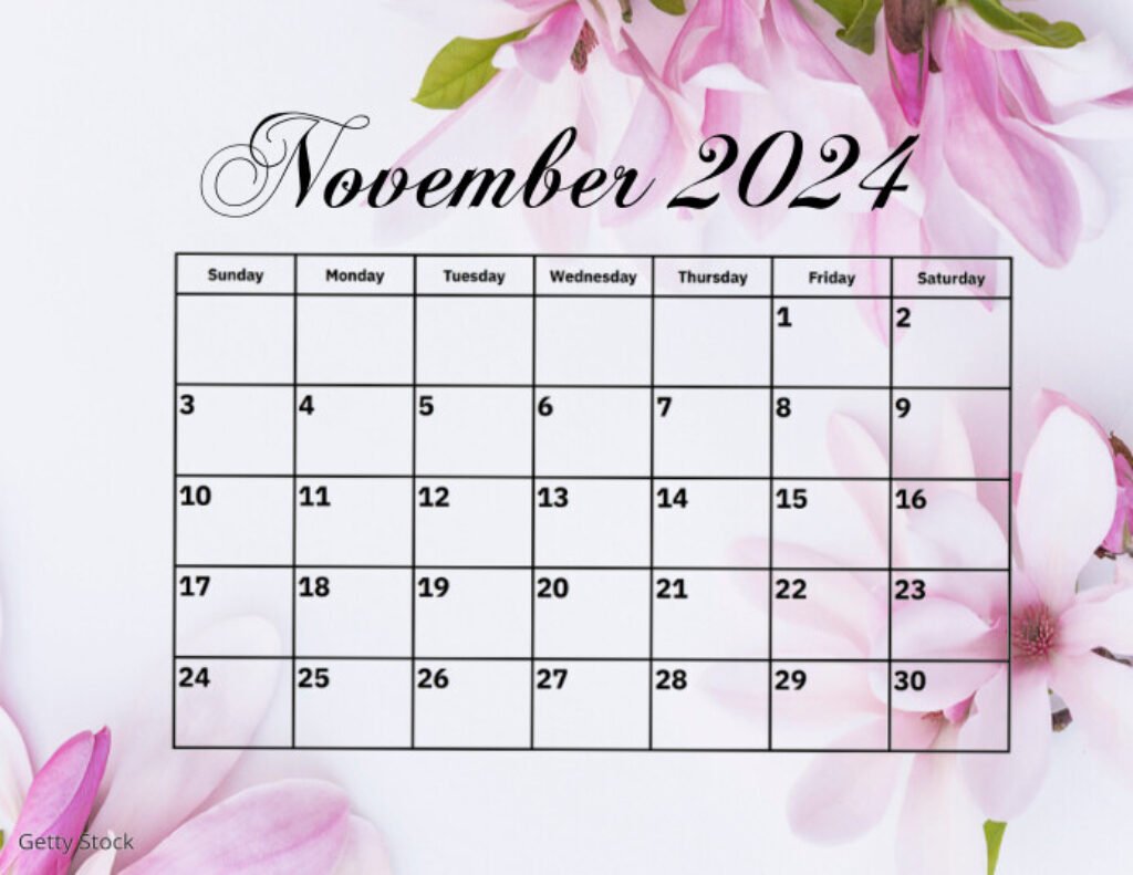 november 2024 calendar design