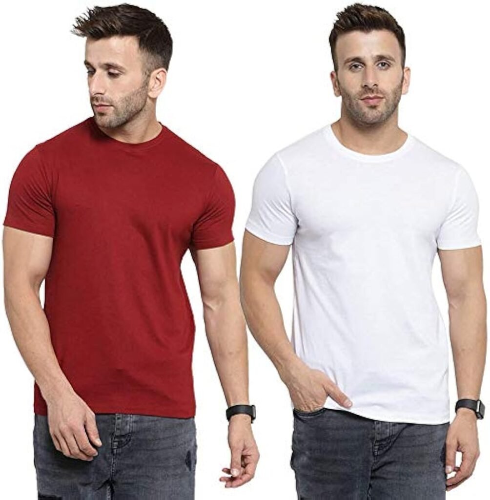  2 sets of cotton T-shirts